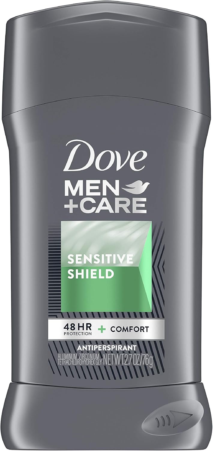 DOVE MEN + CARE Men+Care Antiperspirant Deodorant For Sensitive Skin Sensitive Shield Antiperspirant for with 48-hour sweat and odor protection 2.7 oz