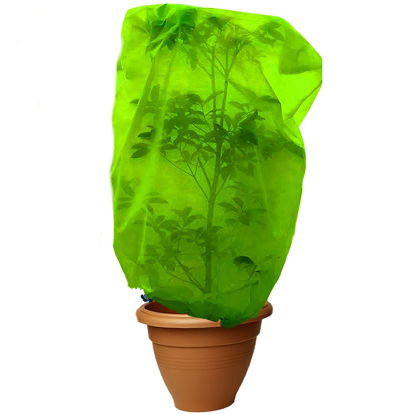 Extra Large Garden Plant Tree Green Fleece Cover - Set of 2 Covers, 30 GSM - 1.8m (H) x 1.2m (W)