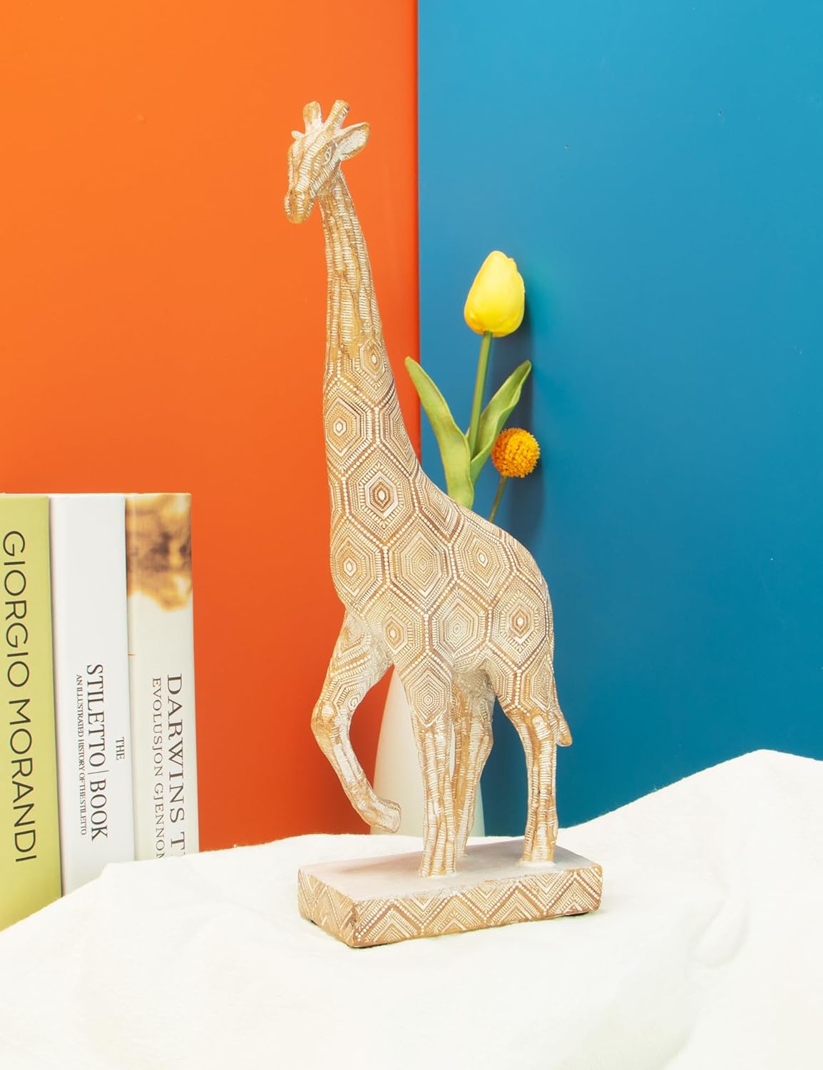 Boho Giraffes Statues Modern Art Sculpture Home Decor Ornaments for Bedroom, Office Living Room, Desktop, Cabinets