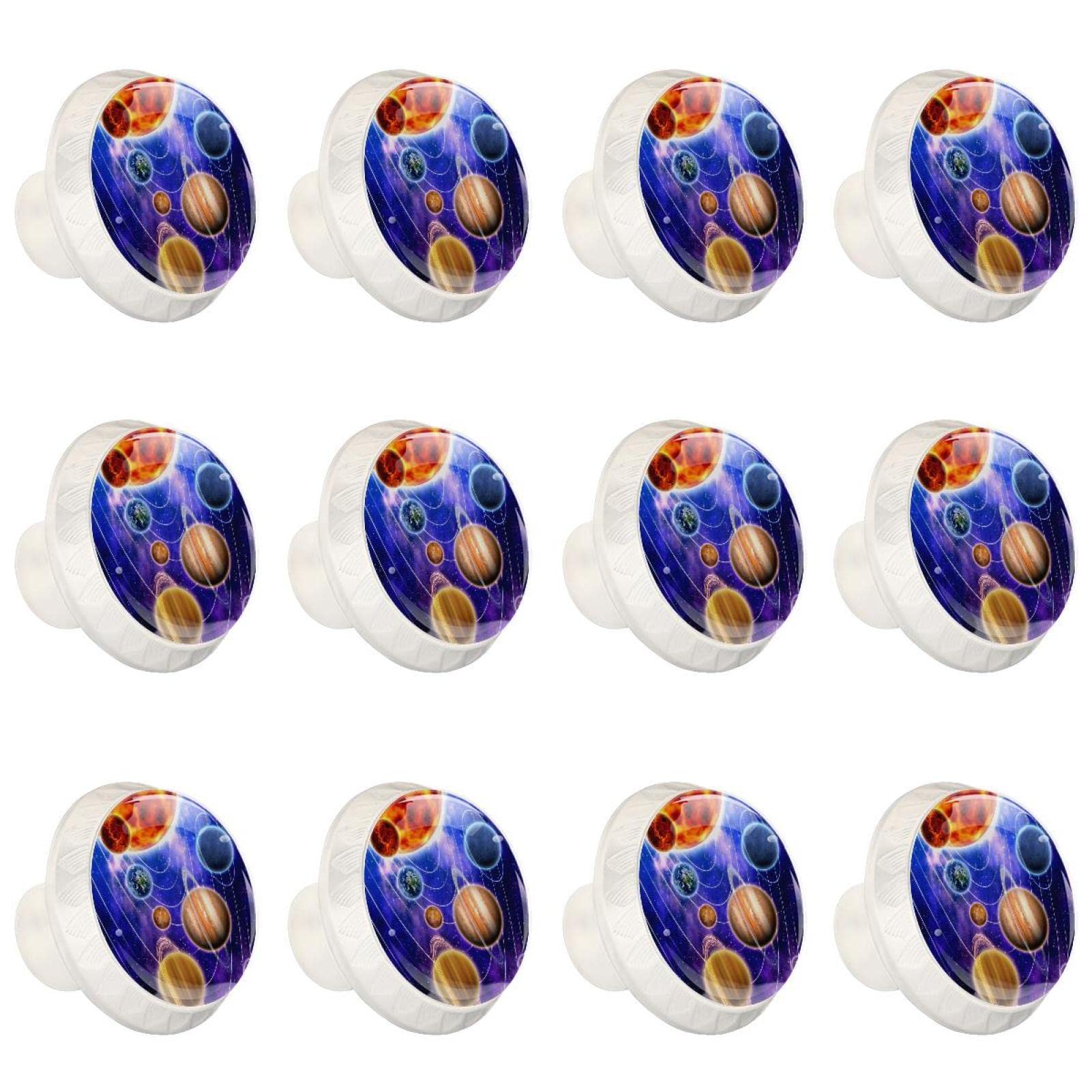 Boutons d'armoires de cuisine planète lot de 12 tiroirs espace