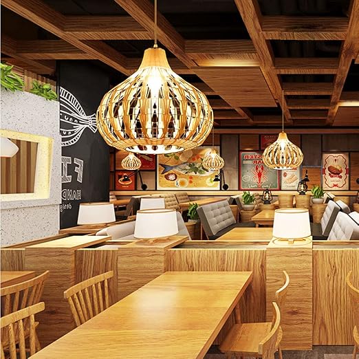 TTBDDDYH 13.7in rotan hanglamp armatuur verlichting natuurlijke rieten lampenkap kroonluchter handgemaakte plafondlamp armatuur handgemaakt geweven E27 mand hangende lamp verstelbaar voor Tatami theehuis keuke photo 3