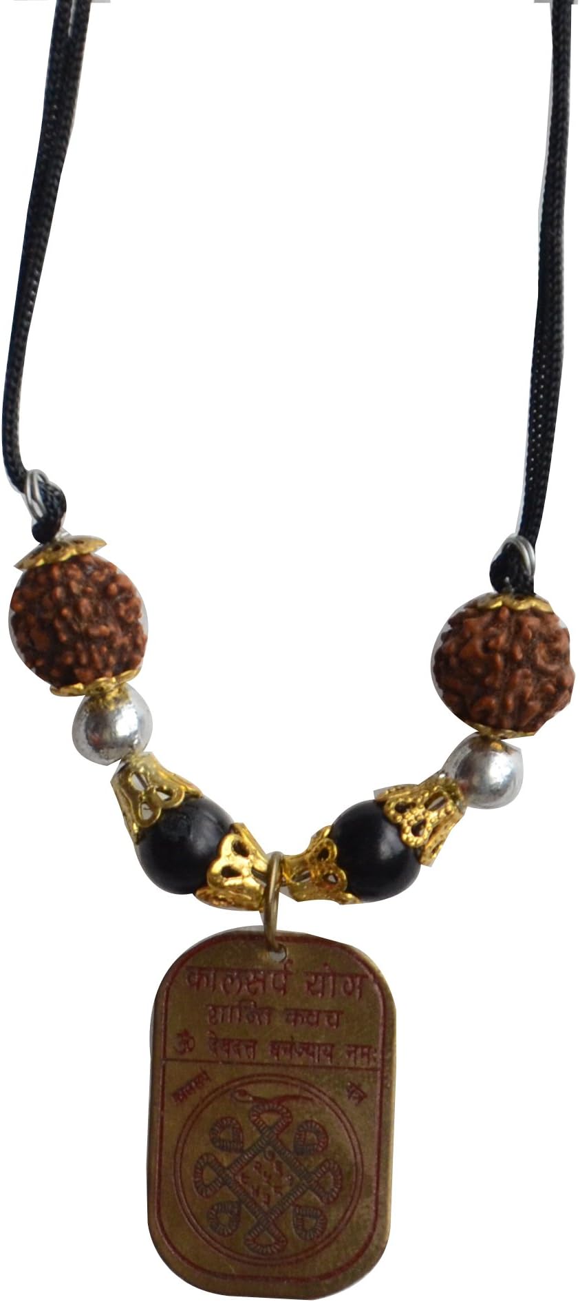 ANJALIKA Kaal Sarp Yog Shanti Kavach Pendant Standard Black