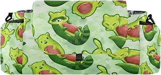Flradish Avocado Animals Baby Stroller Organizer with 2 Cup Holders Universal Adjustable Shoulder Strap Detachable Stroller Caddy Accessories Bag for Bottle,Diaper,Phone, Keys,Toys