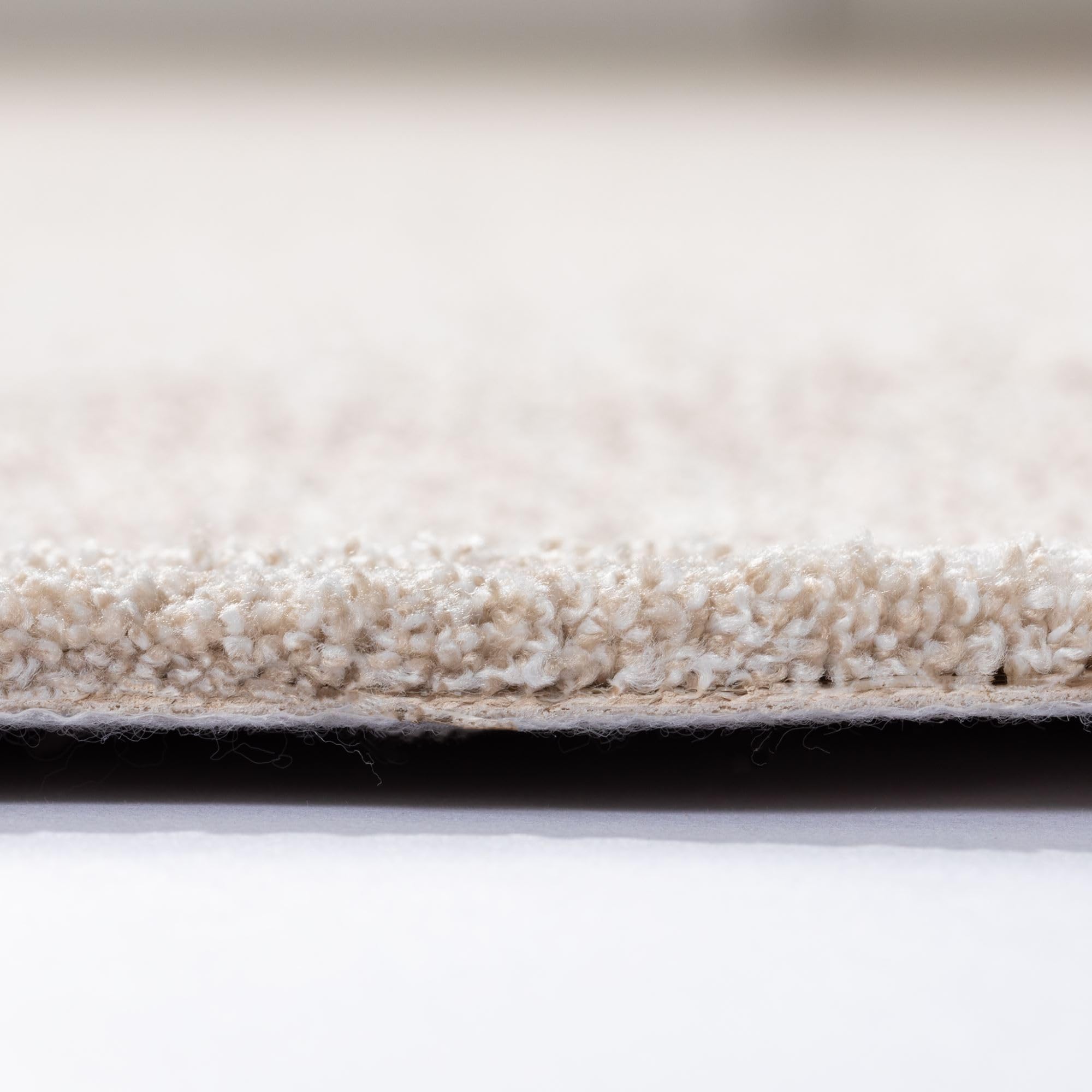 Steffensmeier Teppichboden Elba Meterware | Auslegware für Kinderzimmer Wohnzimmer Schlafzimmer | Creme, Größe: 100x400 cm