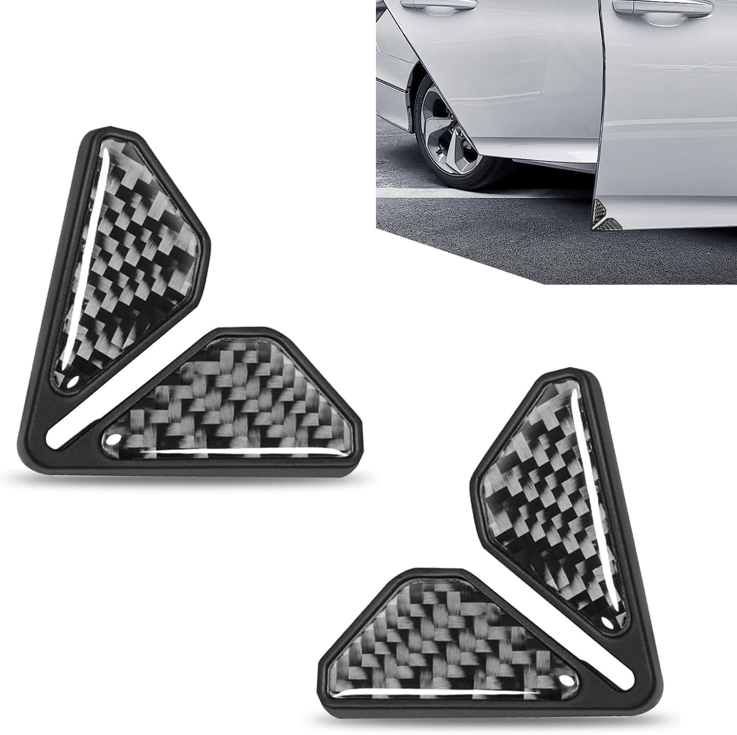 JINGMU 2 Pcs Car Door Corner Protector for Mitsubishi Outlander PHEV 2018-2022 2023-2025