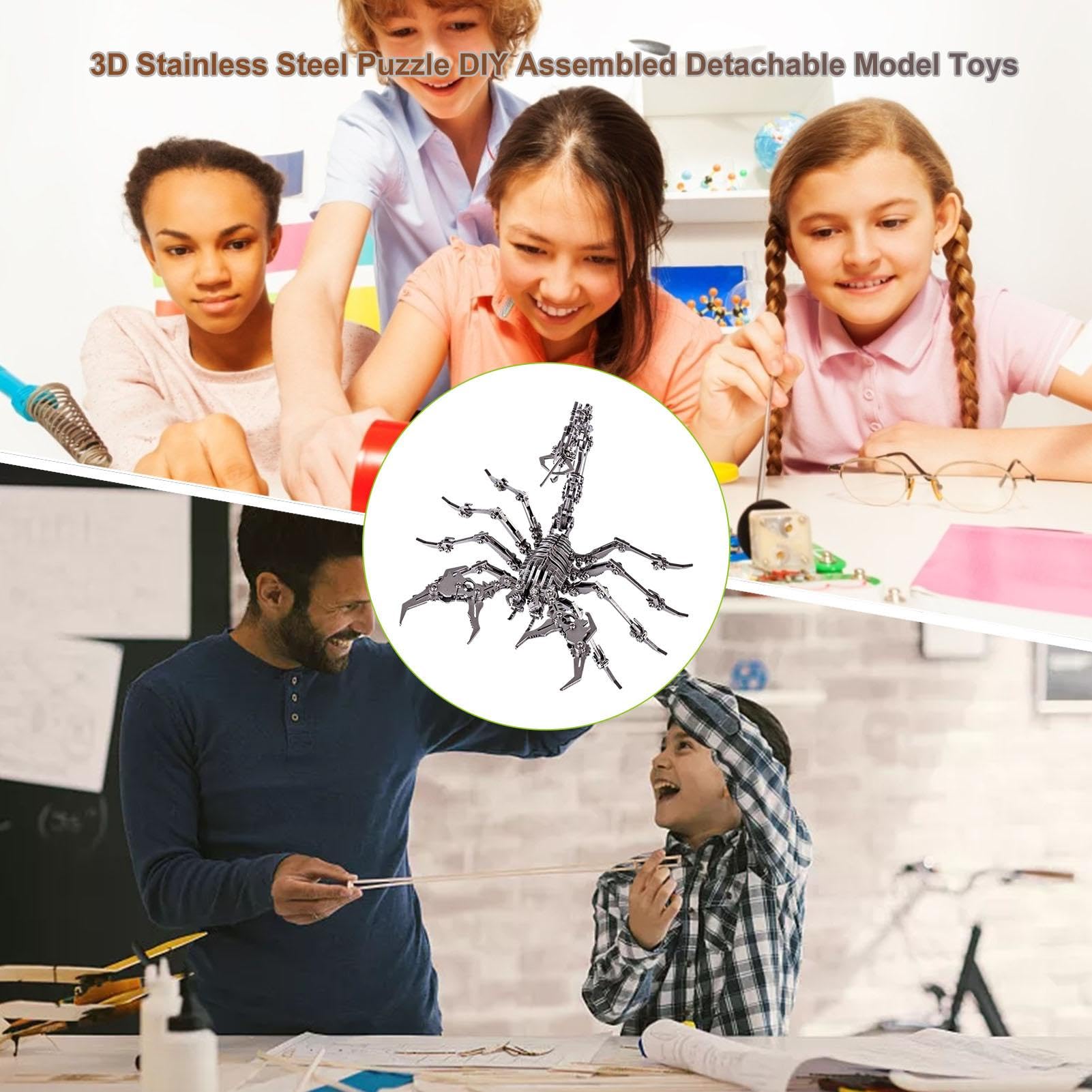 Puzzle in metallo,Kit staccabile fai-da-te - Puzzle per | adolescenti e adulti, assemblato a mano. Ornamento da scrivania