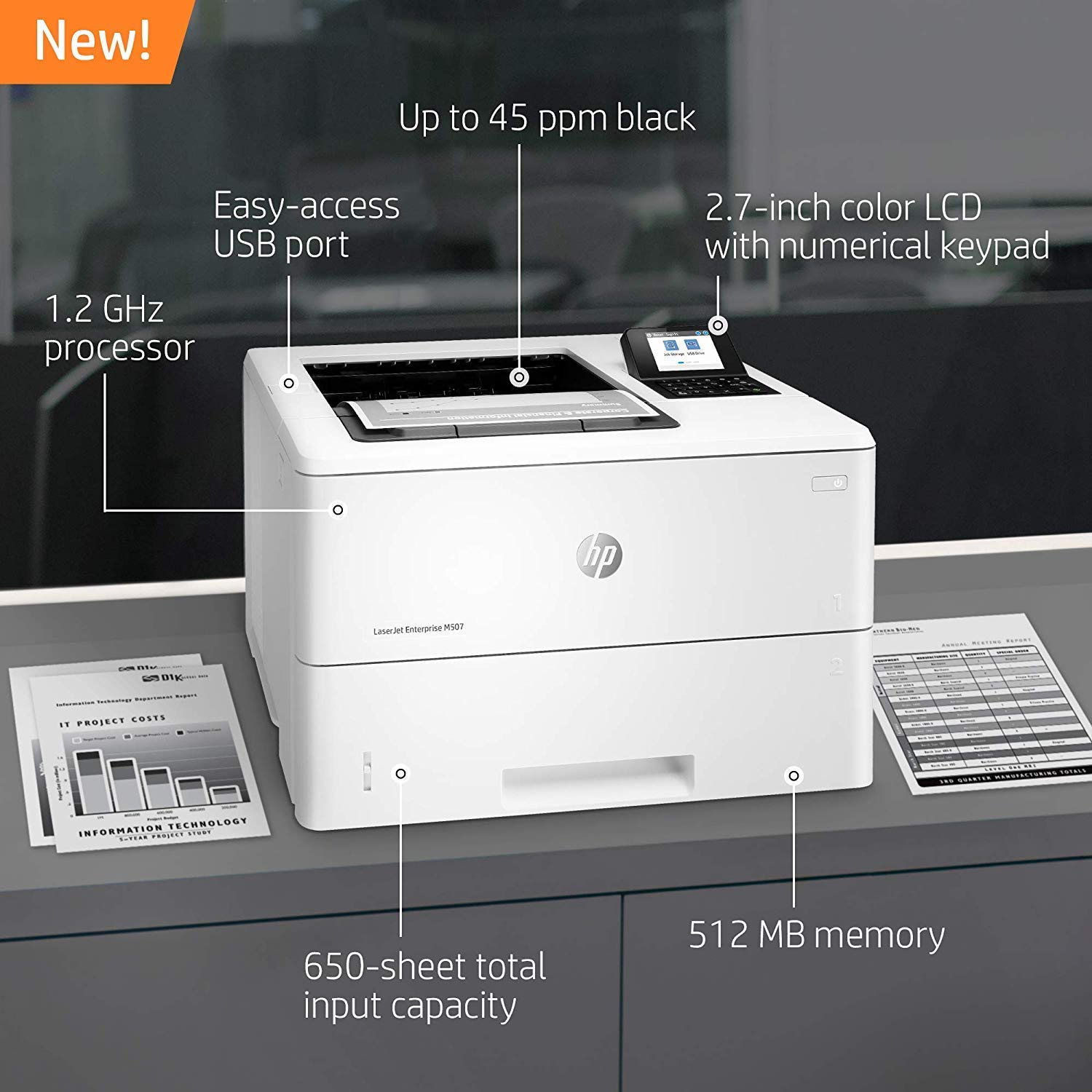 HP M401dn (CF278A) Monochrome Laser Printer - Certified Refurbished