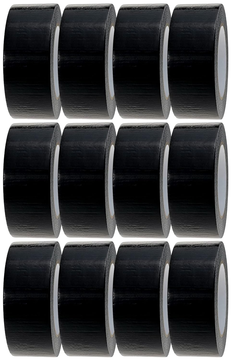 Crimson Starfish Schwarzes Klebeband | 12 Rollen à 48 mm x 45 m Gaffer-Tape | Wasserfestes | Mehrzweck-Klebeband für drinnen und draußen | Starkes
