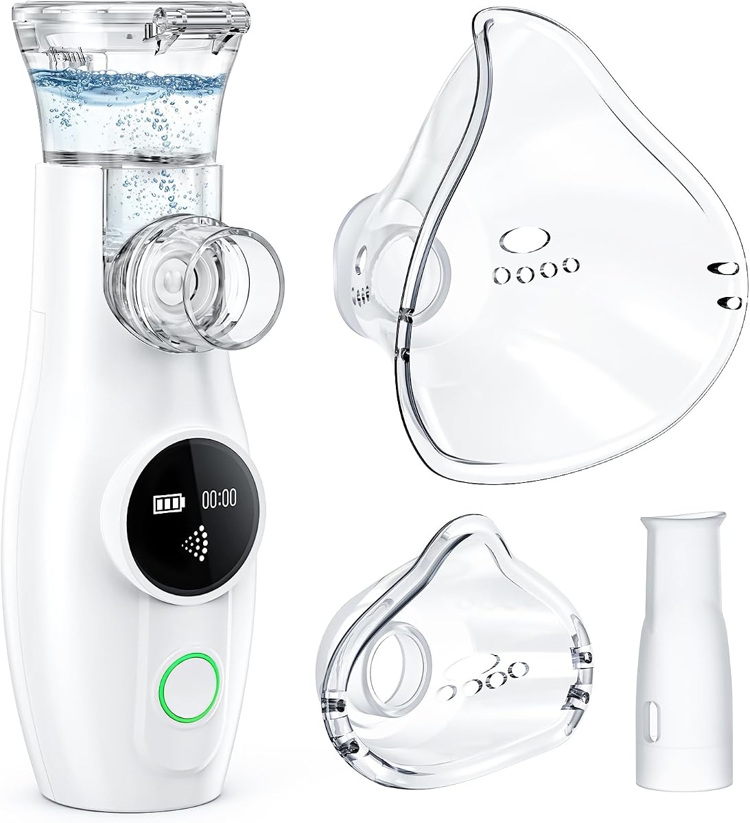 Aerosoles nebulizador para Adultos y Niños,Recargable Nebulizador Portátil Inhalador, Aerosoles Inhalador para uso Doméstico y de Viaje