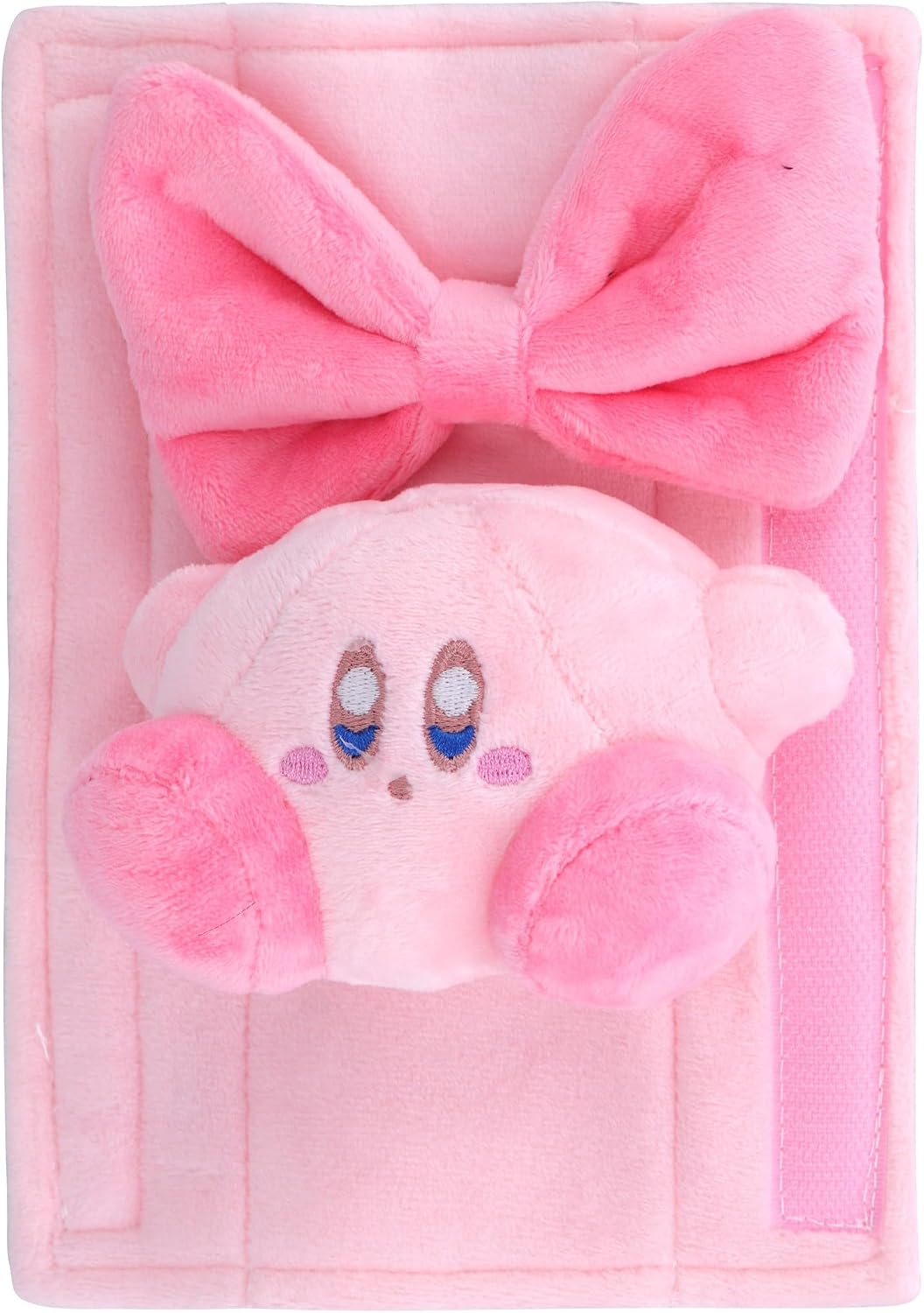 Roffatide Anime Kirby Car Seatbelt 2 PCS Shoulder Pad Seat Belt Cover Protector Kirby Plush Compatible with All Cars