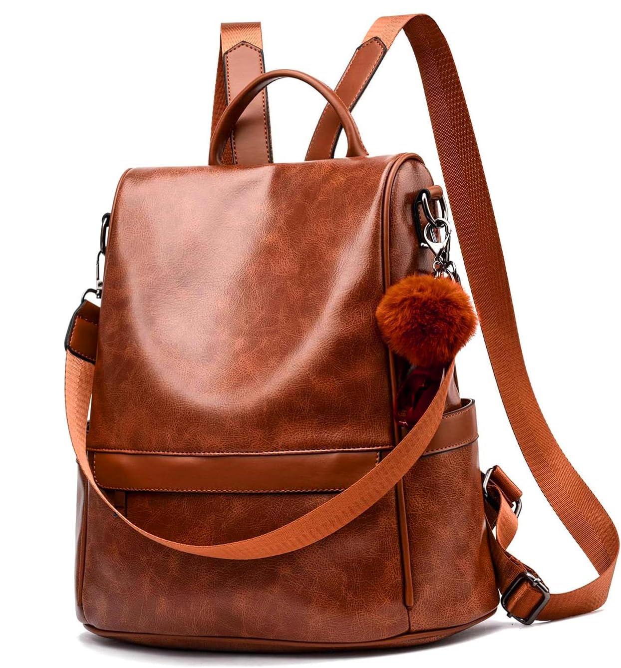 INOVERA (LABEL) Girls Pu Travel Anti Theft Backpack | Shoulder bag With Adjustable Strap (Brown) (B0DC3BSLZ8) Amazon Price History, Amazon Price Tracker