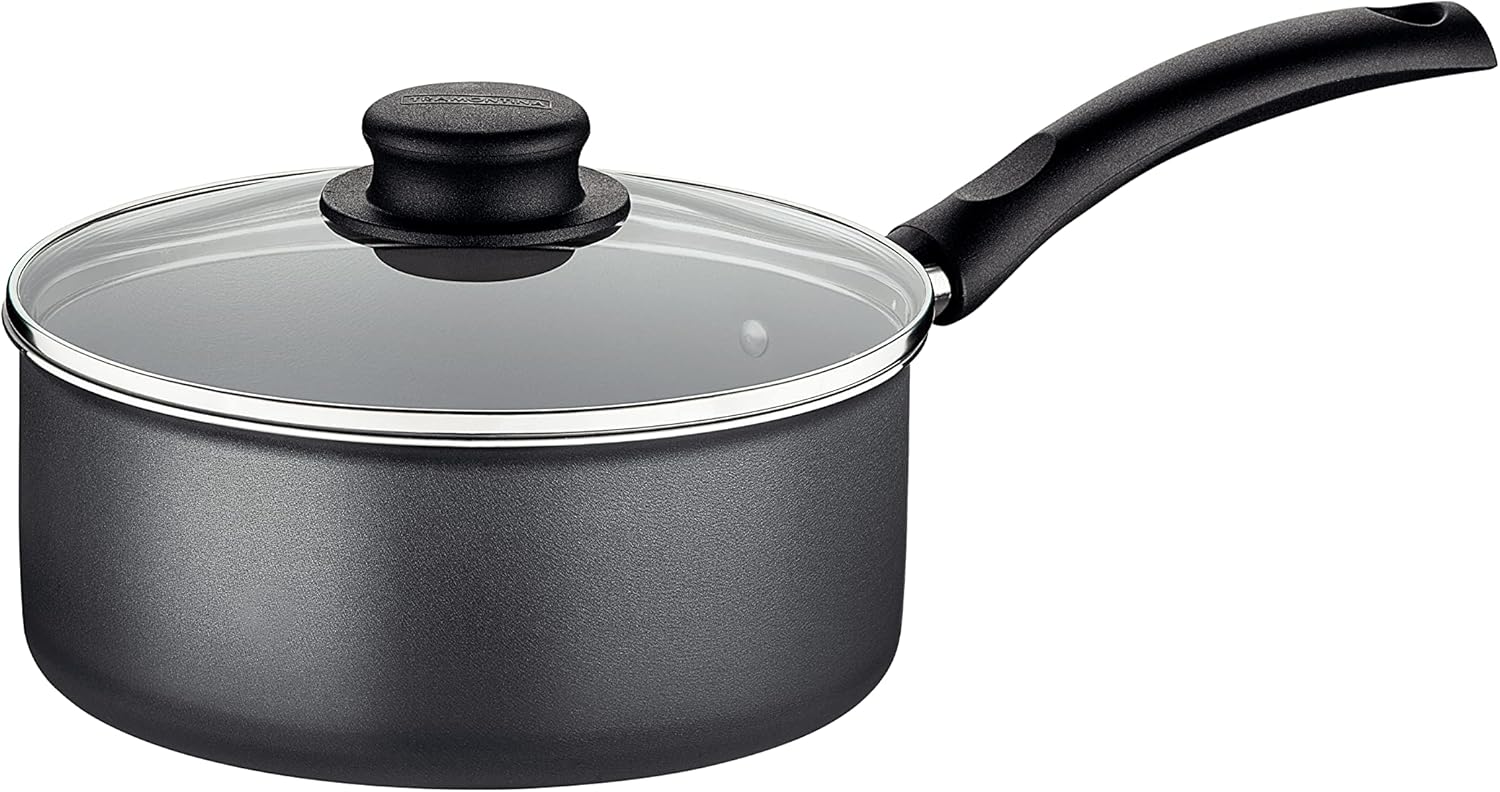 Tramontina 20262/620 Tramontina Single Handpot Saucepan, Trim, 7.9 inches (20 cm), Aluminum, Non-Stick, Fluorine Coated, Glass Lid, Lightweight, Non-Stick, Dishwasher Safe, Gas Fire Only