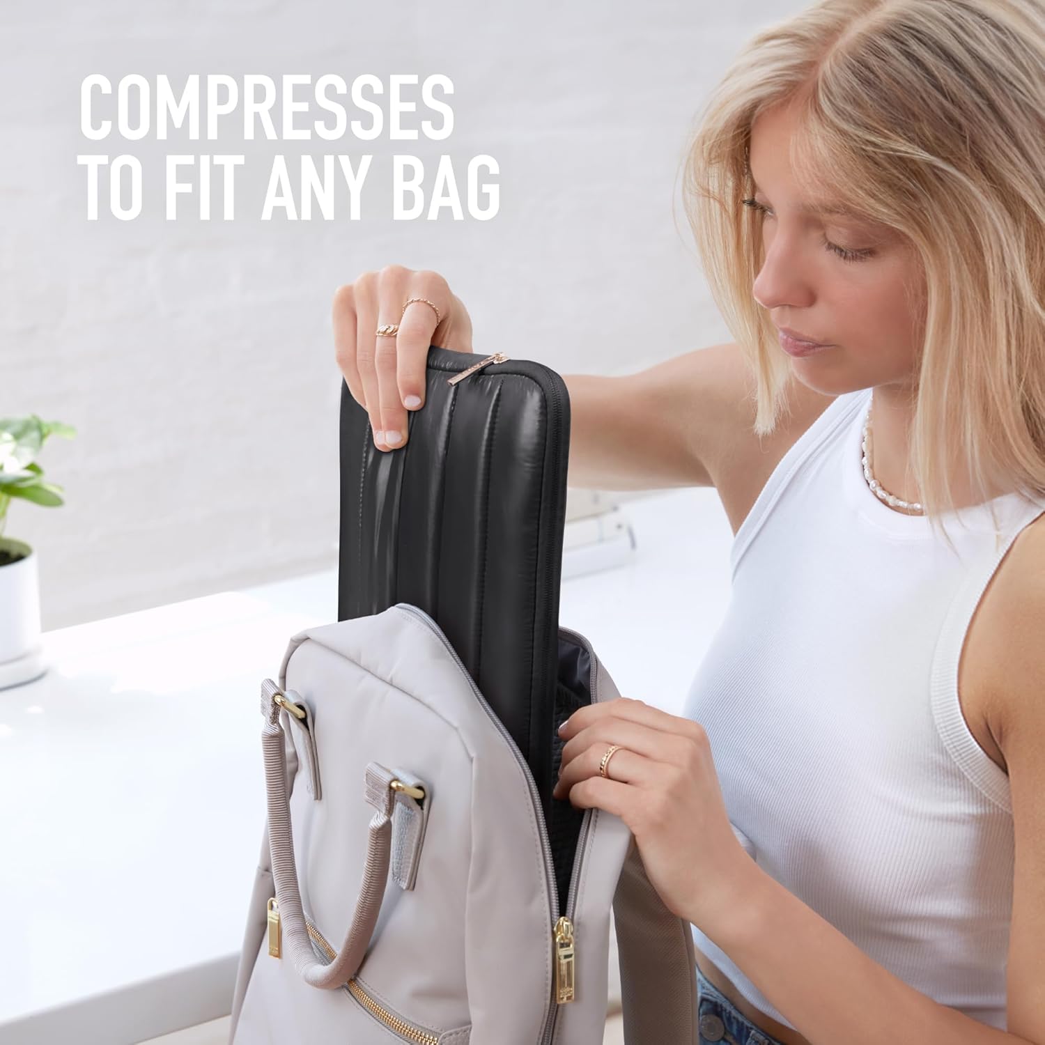 Vandel - The Original Puffy Laptop Sleeve 13-14 Inch. Black Laptop Sleeve for Women. Carrying Case Cover MacBook Pro 14 in, MacBook Air 13 Inch, iPad Pro 12.9, Dell, Asus, HP - Image 5