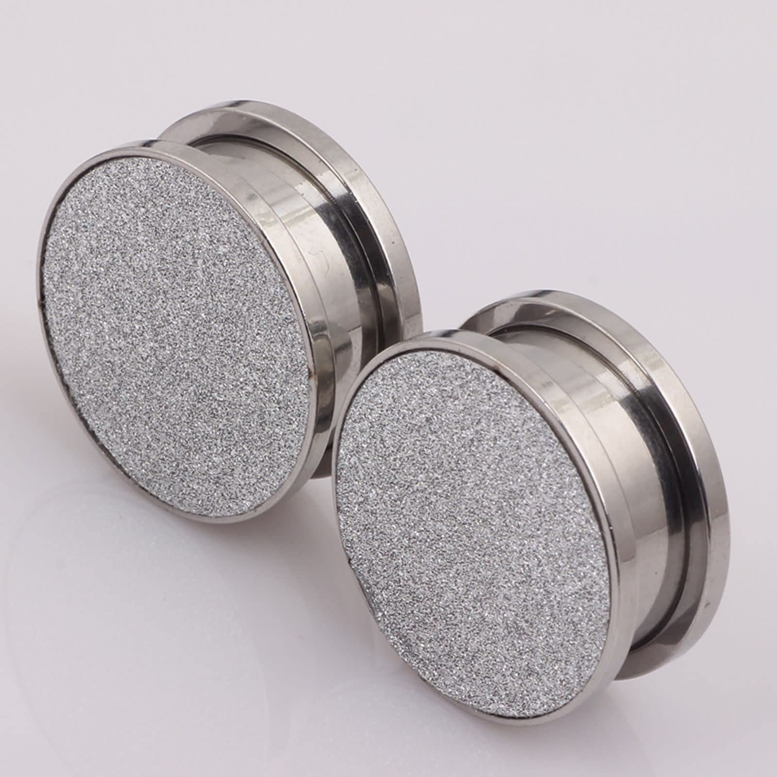 Daesar Plugs 4-20MM, Ohrringe Tunnel Edelstahl Matt mit Schraubverschluss Ohr Expander Set Piercing Tunnel Plug