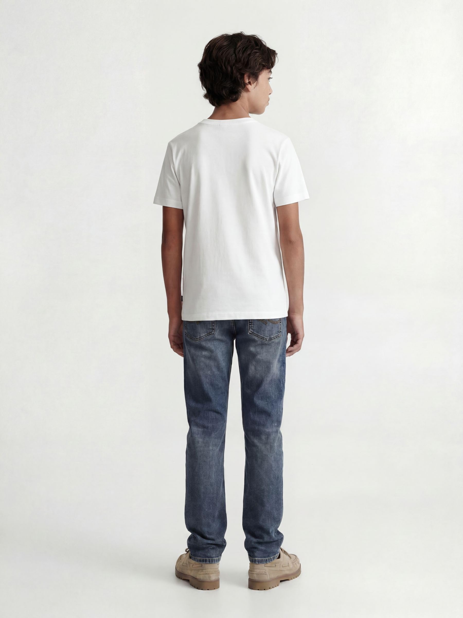 JACK & JONES Jjiclark Jjorig Stretch Sq 223 Noos Jnr Garçon Jeans, Bleu, 164