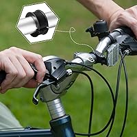 Vista 5 de 12 unids Junta de goma para manillar de bicicleta de 22.21.000 in a 1.252 in para manillar de bicicleta, espaciador de cuña de manillar