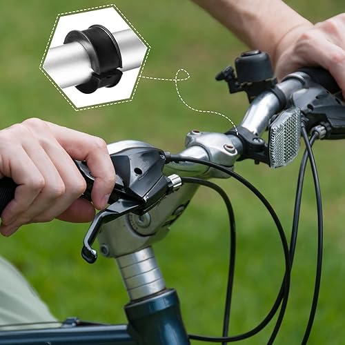 Miniatura 5 de 12 unids Junta de goma para manillar de bicicleta de 22.21.000 in a 1.252 in para manillar de bicicleta, espaciador de cuña de manillar de