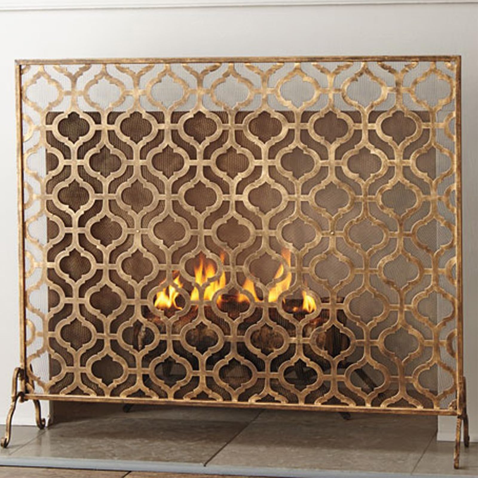 Protector Chimenea - Salvachispas Chimenea leña, Antichispas para Chimeneas de Leña - Rejilla Chimeneas Leña y Estufas, Salvachispas para Chimenea de Hierro para Sala de Estar Decoración del Hogar