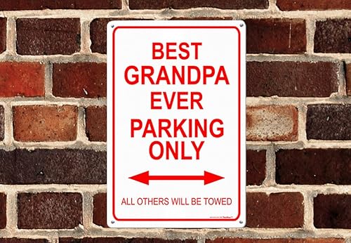 Miniatura 6 de Letrero decorativo de metal con texto en inglés Best Papa Ever (Best Papa Ever)