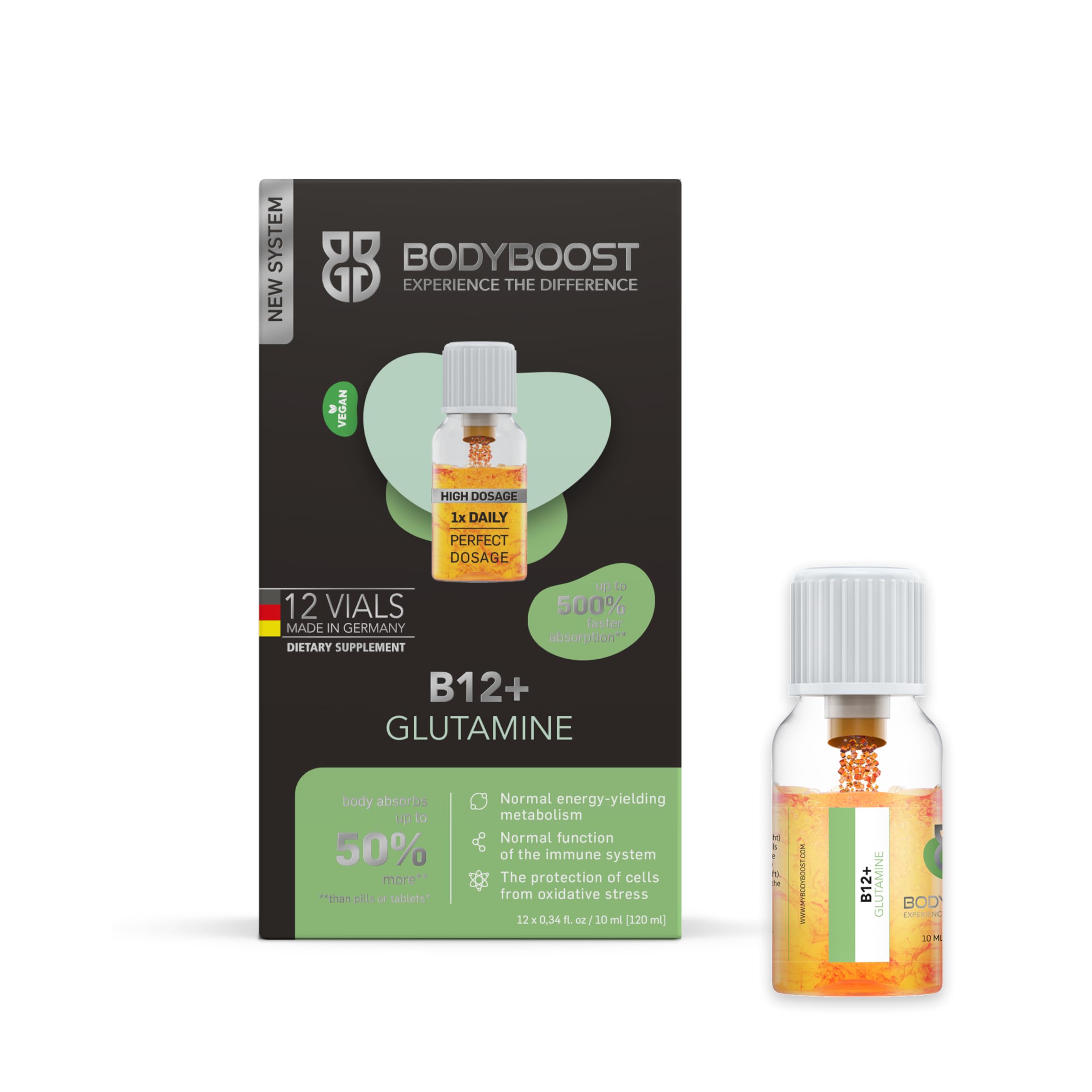 Bodyboost B12+ Glutamine Vitamin Suppliment