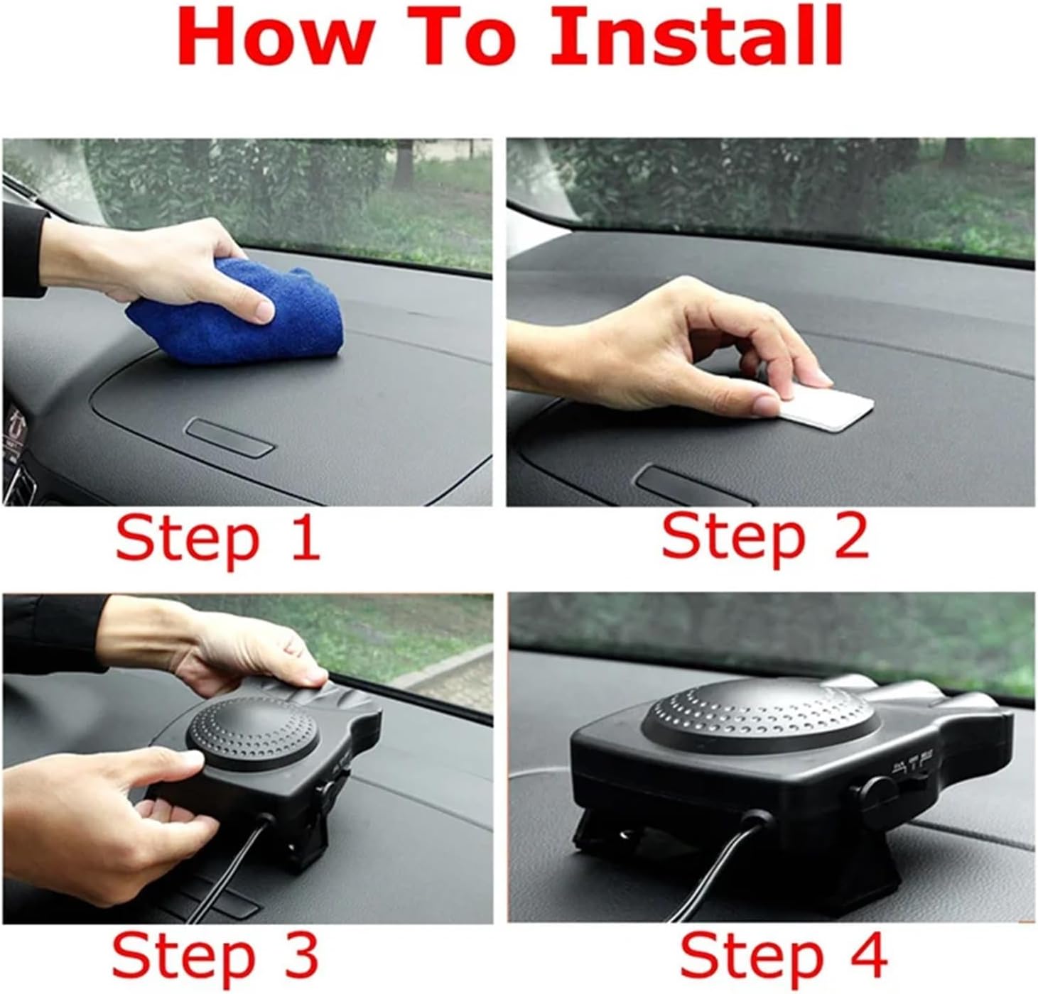 2 In 1 Car Heater Heating/Cooling Fan 12V 150W Portable Windshield Defroster Demister