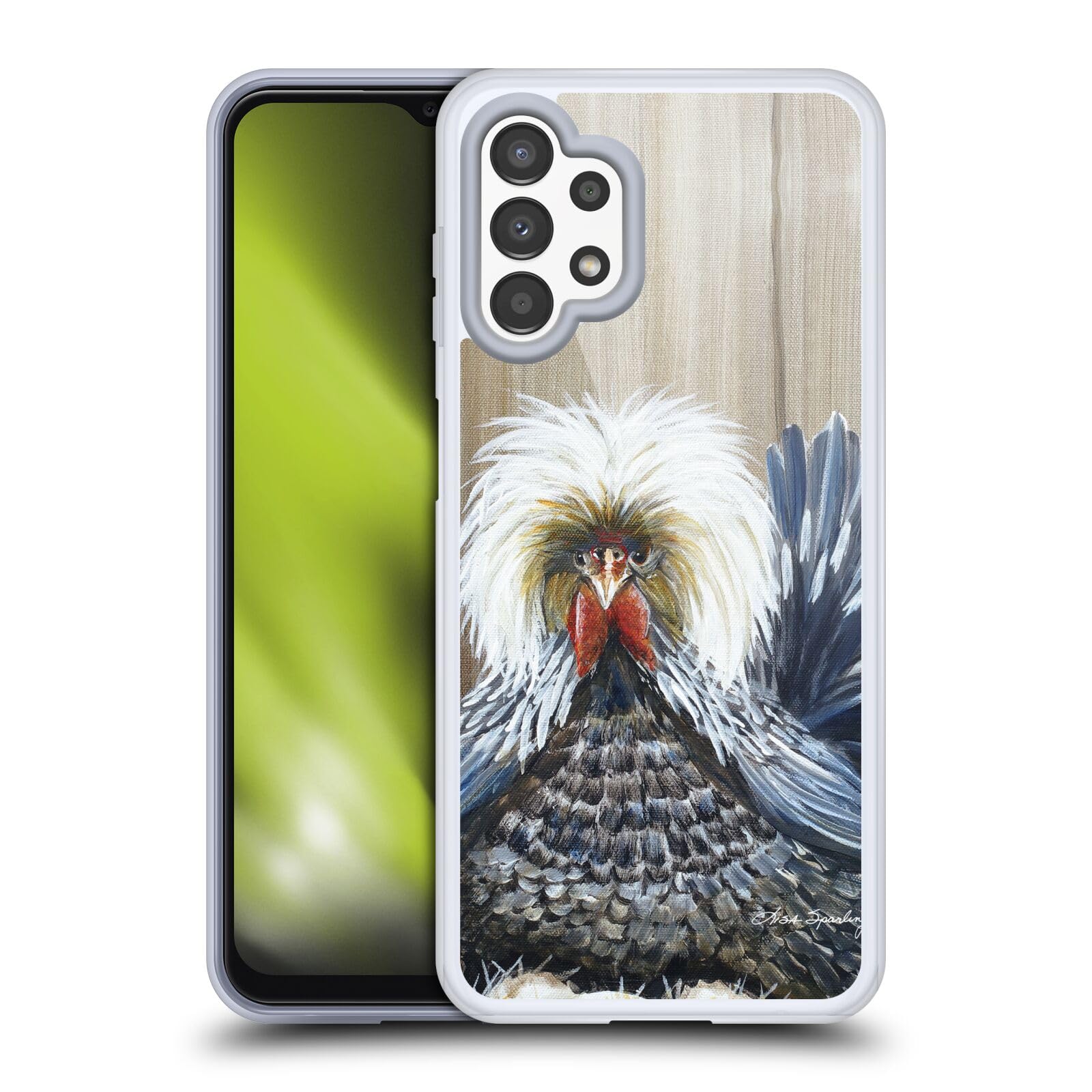 Funda para Samsung Galaxy A13 de gel con arte de criaturas divertido para el día a día 7