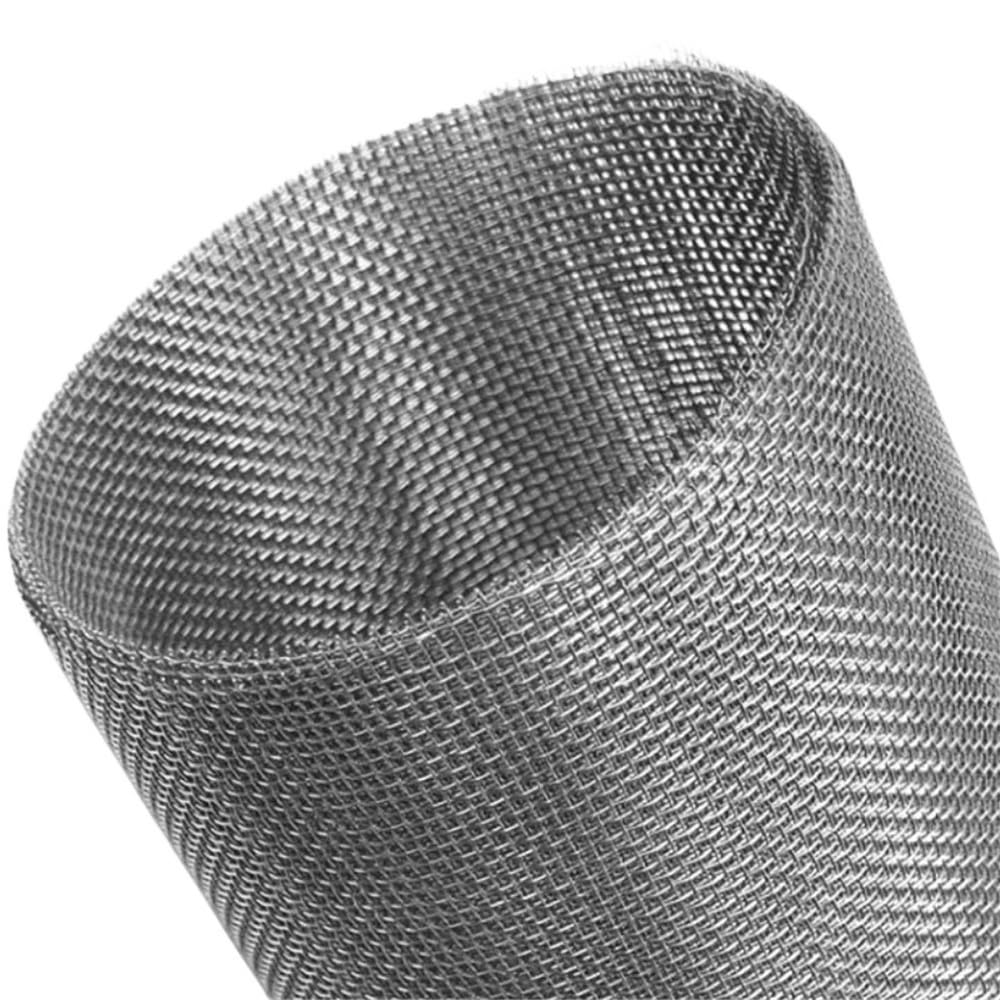 Malla metálica de 1 metro/rollo, fabricada en acero inoxidable 304, malla de alambre ondulado tejido, con relieve (1 unidad).(10MM*0.8MM*1METER)