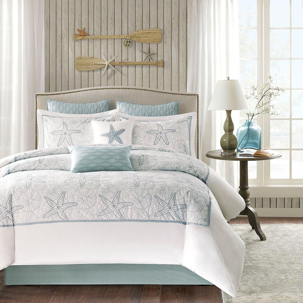 White Maya Bay Comforter Set Queen