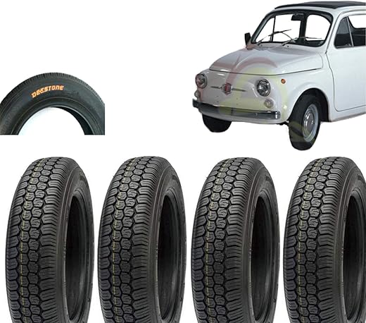 Deestone EGH12TYD Kit 4 Pneumatici 125-12C RINFORZATI 8PR 81J TUBELESS TL per...