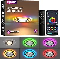 Vista 18 de Lightdot - Paquete de 6 luces LED empotrables con rótula de 6 pulgadas, ajustable 360°+90°, temperatura de color de 3CCT seleccionable y regulable