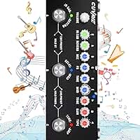 KINGSTER M-VAVE Cuvave cube baby guitarra pedaleira,com modelos de 9 AMP de carregamento 8 entradas IR CAB, Overdrive de distorção Reverb de retardo/delay Suporte Bluetooth 5.0 Para mesa de som