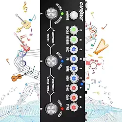 Cuvave cube baby guitarra pedaleira，com modelos de 9 AMP de carregamento 8 entradas IR CAB, Overdrive de distorção Reverb de retardo/delay Suporte Bluetooth 5.0 Para mesa de som/digital pedal efeito