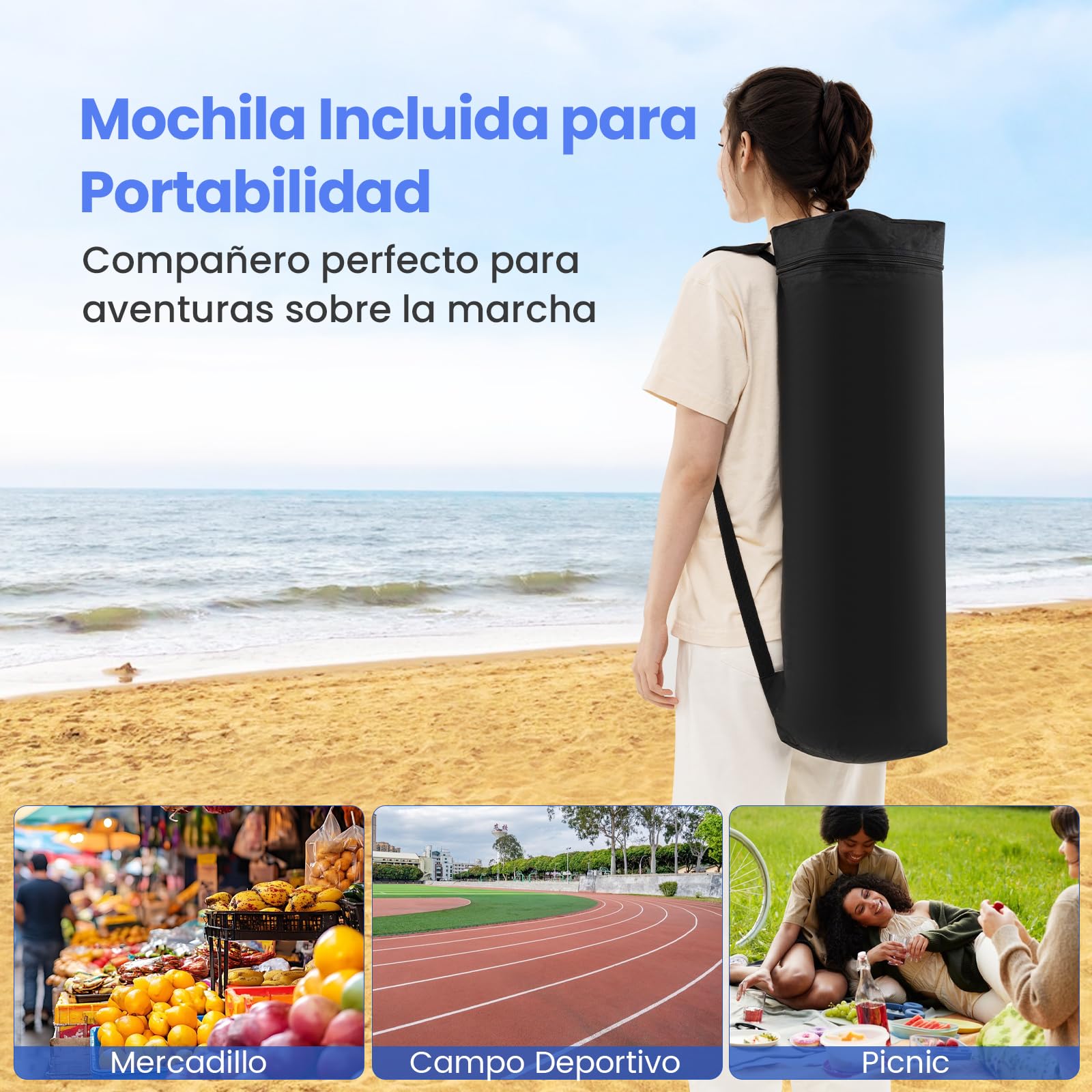 COSTWAY Carpa Plegable 1,8x1,8 m, Pop up, Cenador para Jardin con 1 Pared Lateral, Altura Ajustable, Bolsa de Transporte, Pergola Pabellón de Jardin Camping Picnic (Blanco)