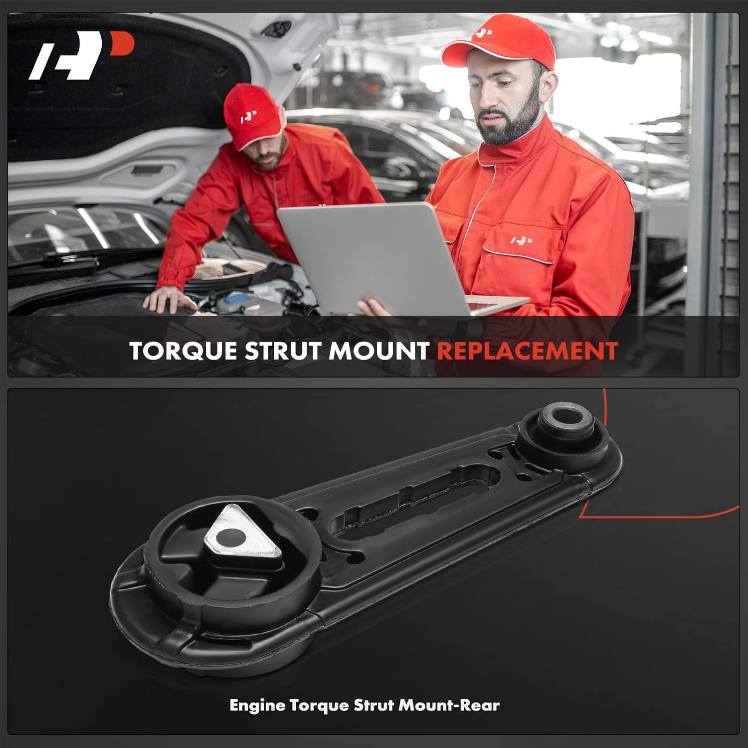 A-Premium Rear Side Torque Strut Mount Compatible with Nissan NV200 2013-2017 & Chevrolet City Express 2015-2017, 2.0L