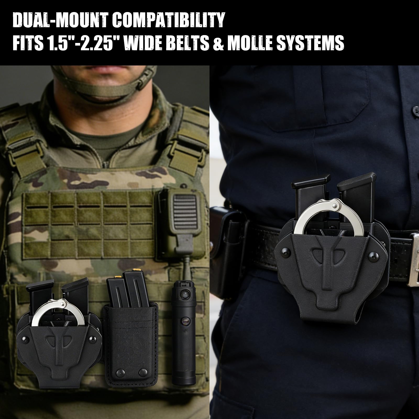 Amazon.com: Kydex Handcuff Magazine Combo Holster, Fits 9mm .40