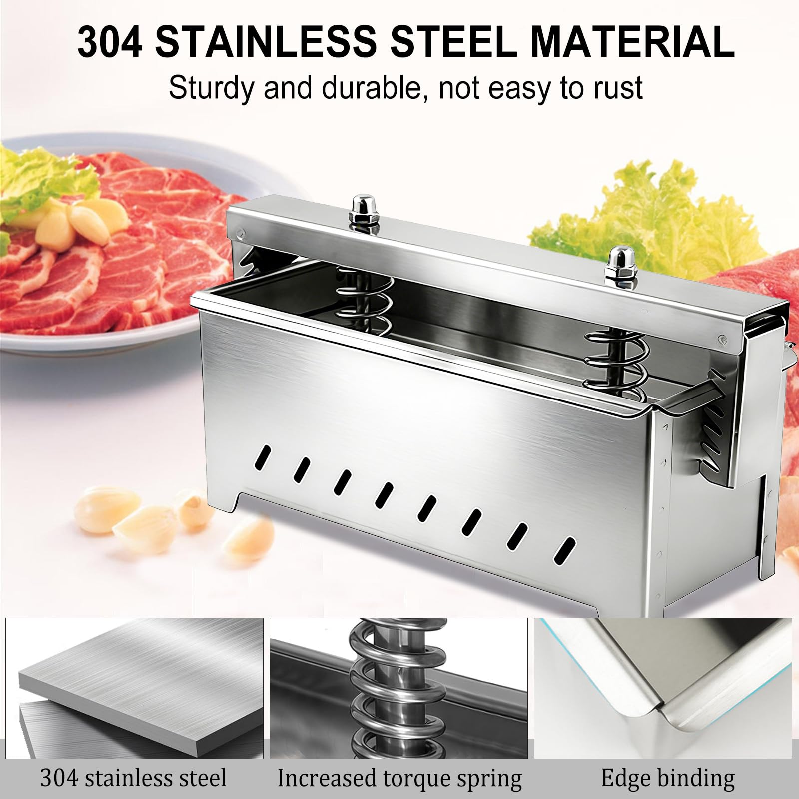 Pressa per carne in acciaio inox