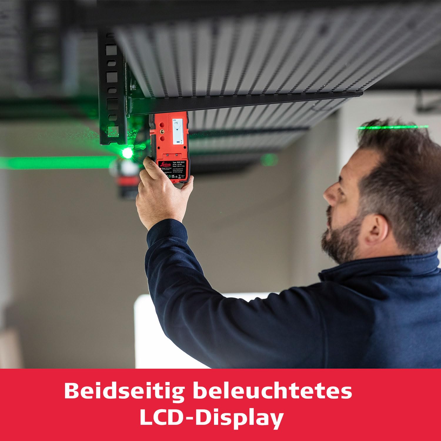 Leica RGR 300-D - Digitaler Linien Laser Empfänger mit digitaler Anzeige