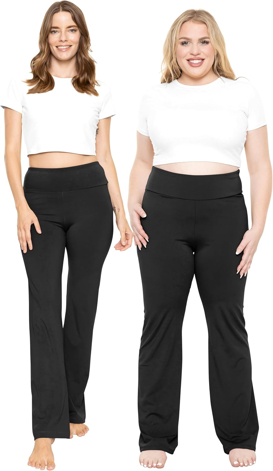 STRETCH IS COMFORT Women Plus Size High Waist Ultra Flex Capri and Full-Length Bootcut Yoga Pants | Comfy Leggings | XL-7X - Image 2