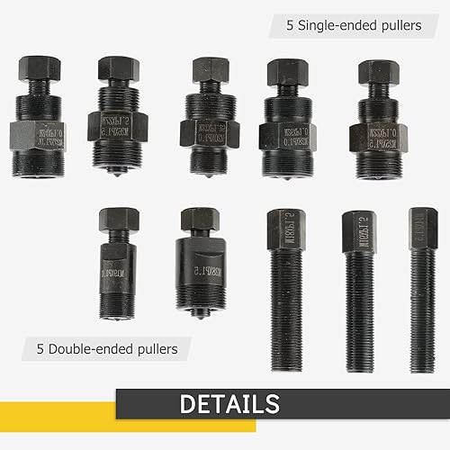 Miniatura 5 de Juego de extractor de volante de motocicleta | 10 piezas universal ATV herramienta de reparación de motocicleta para motocicletas, Honda, Suzuki,
