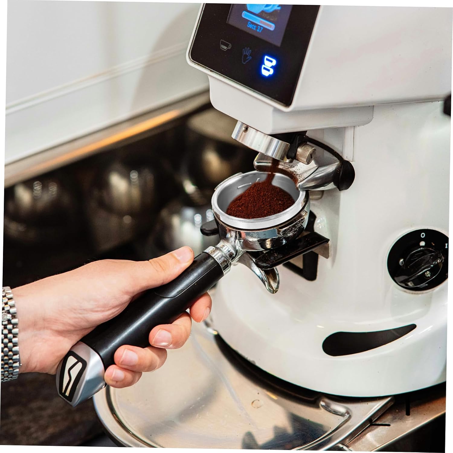 INOOMP Reusable Espresso Filter Cups Stainless Steel Filter Basket for Maker Fine for