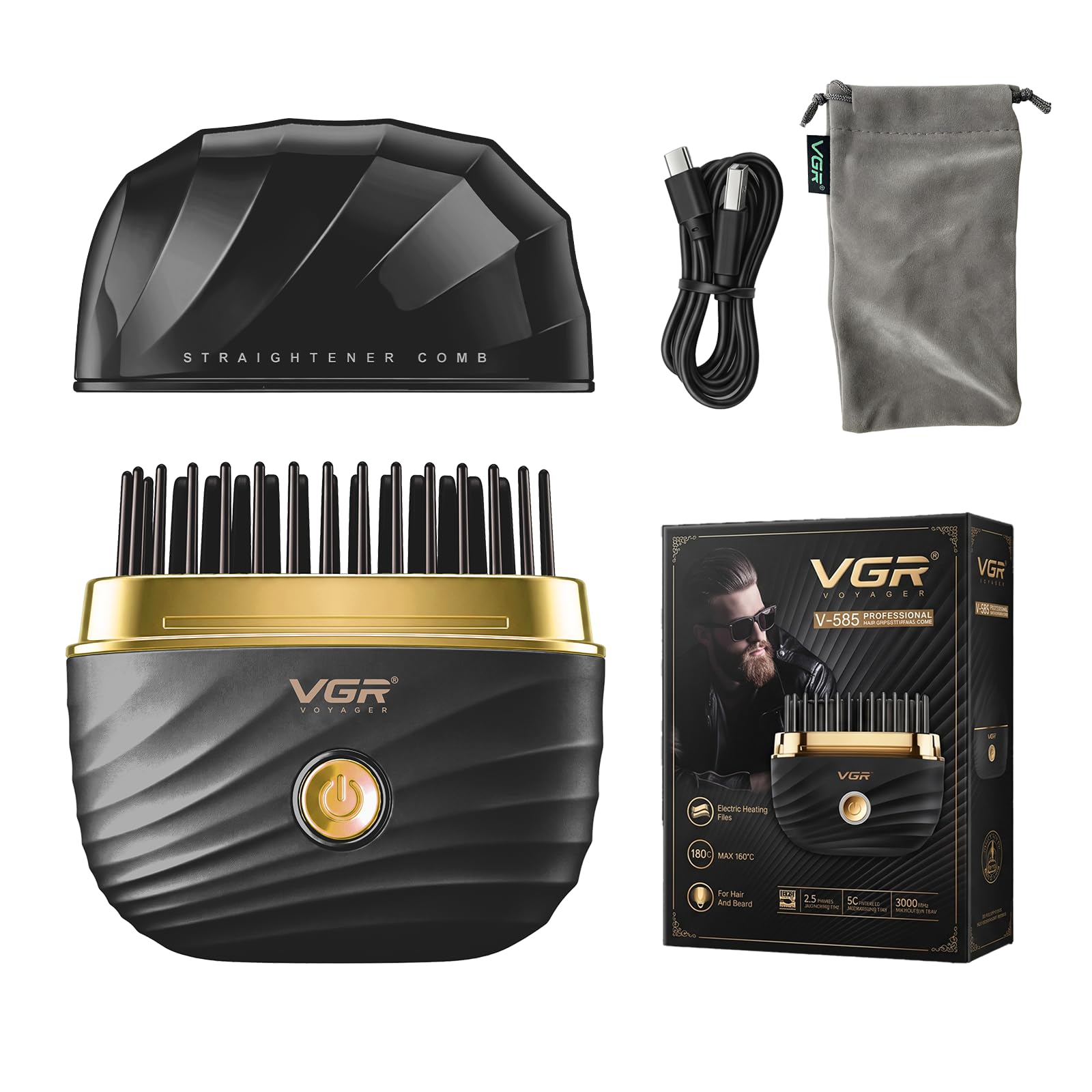 VGR Beard Straightener Comb