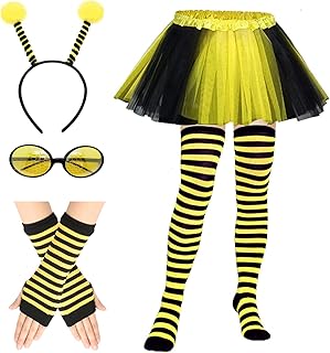 TYXHXTF 7PCS Bee Costume Set for Adults, Bumble Bee Costume 