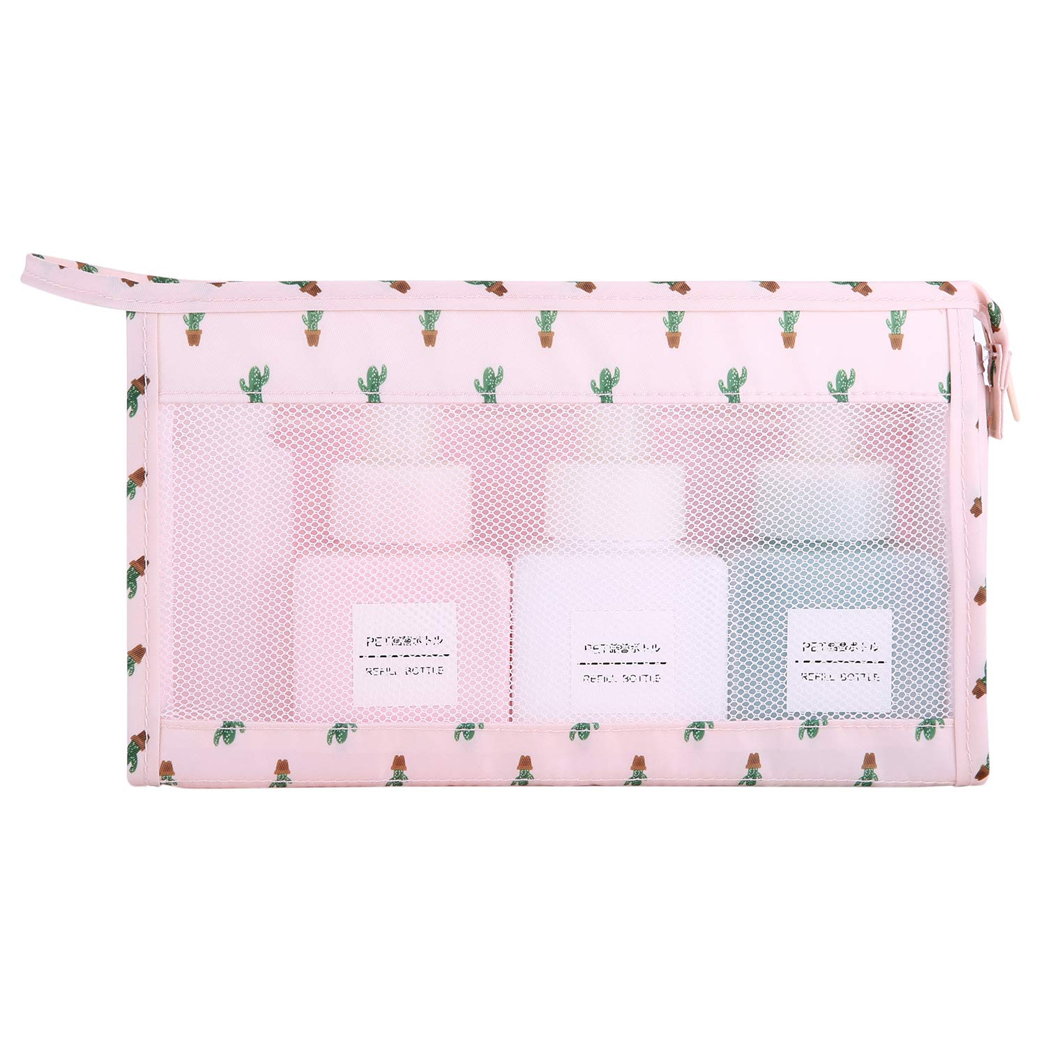 ElifeAcc Hanging Travel Toiletry Bag Folding Bathroom Organizer Portable Cosmetic Wash Bag for Women Girls