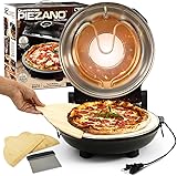 Piezano Pizza Oven by Granitestone &ndash; Electric Pizza Oven Indoor Portable, 12 Inch Indoor Pizza Oven Countertop, Stone Baked Pizza Maker Heats up to 800˚F for Brick Oven Taste at Home As Seen on TV