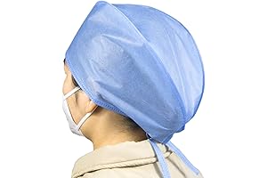 Disposable Hats: Blue Surgeon Caps Tie-Back, Lightweight, and Latex-Free