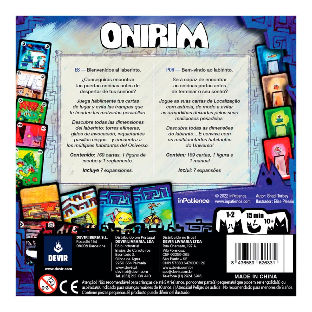 Devir Urbion – Juego De Mesa De Sueños Y Pesadillas Para 1-2 Jugadores, Edición Con Expansiones Incluidas