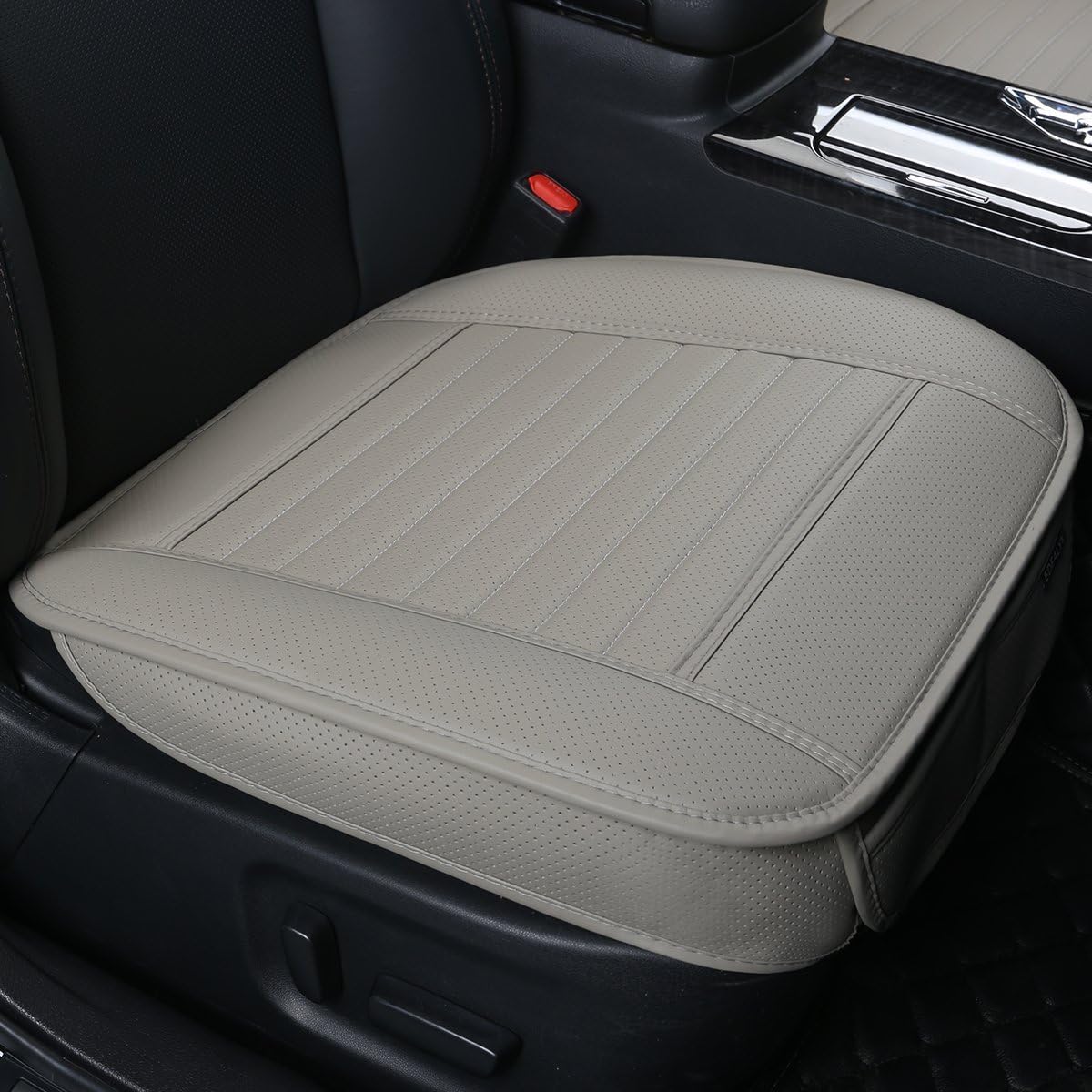DINKANUR Bottom Seat Cover PU Leather Front Car Seat