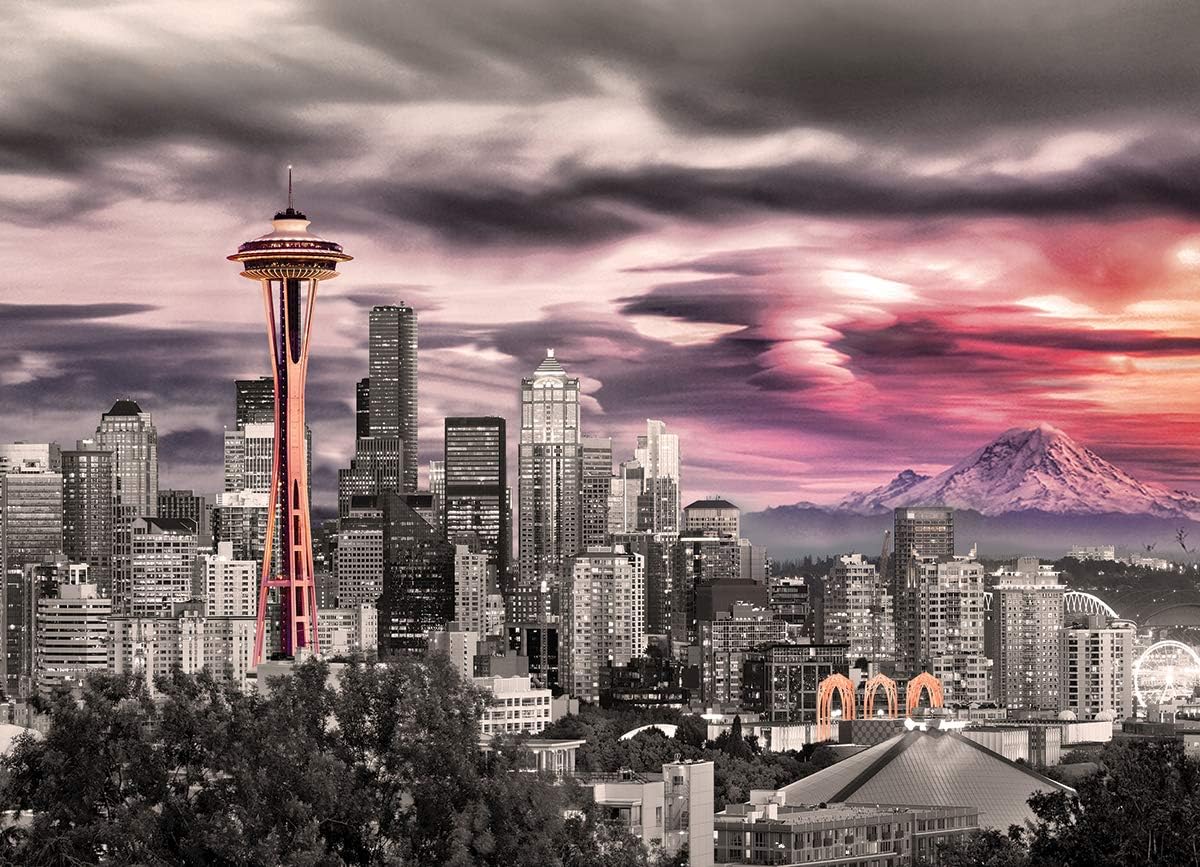 EuroGraphics Seattle City Skyline Puzzle (1000-Piece) (6000-0660)