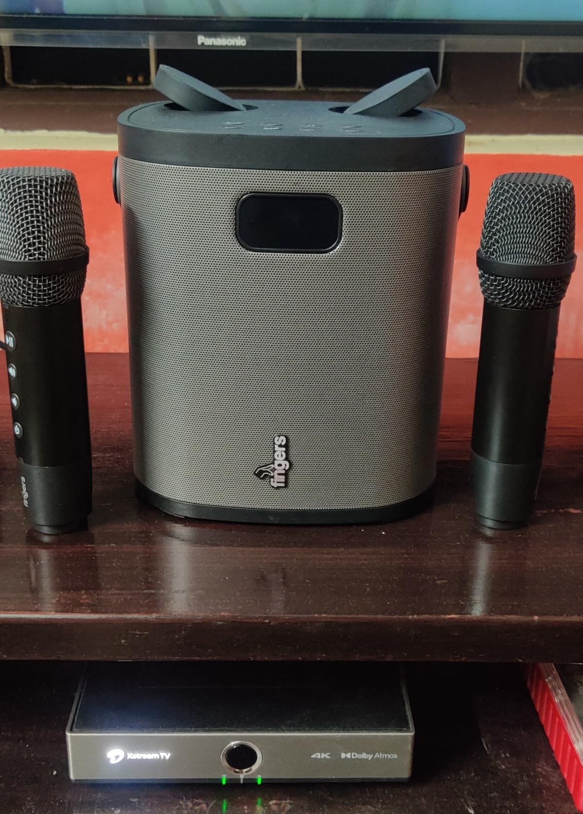 Machine Karaoké Bluetooth Groovebox CDG - Avec Écran, Enregistrement, Lumières, Micros, Chansons