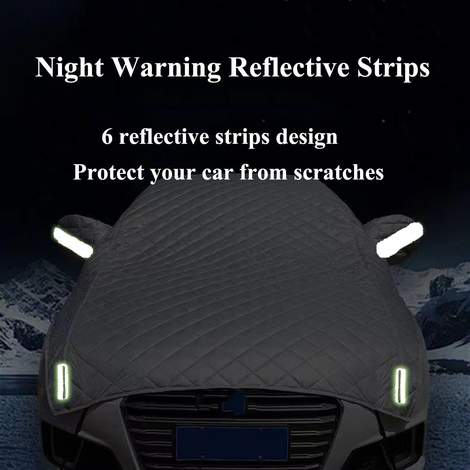 Car Cover for Hail for Jeep Wrangler 2 puertas (1987-2025) JL JK TJ YJ CJ Half Car Cover,Windshield Hail Protector All-Weather Anti-Hail,Anti-Stone,Anti-Aging,UV Proof(Silver-Half,180)